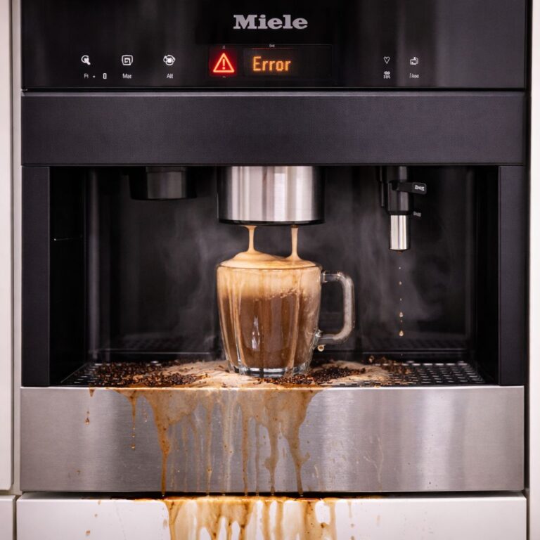 miele coffee machine leaking