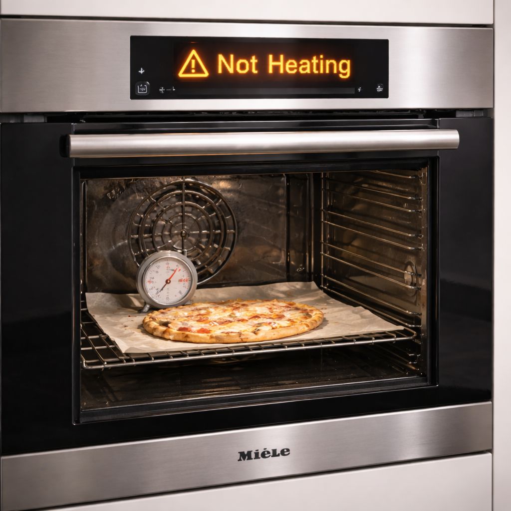 Miele built-in oven not heating — troubleshooting guide